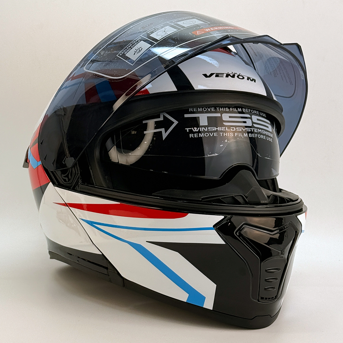 کلاه کاسکت فک متحرک عینکدار ونوم مدل VN900 Aurora کد 2326