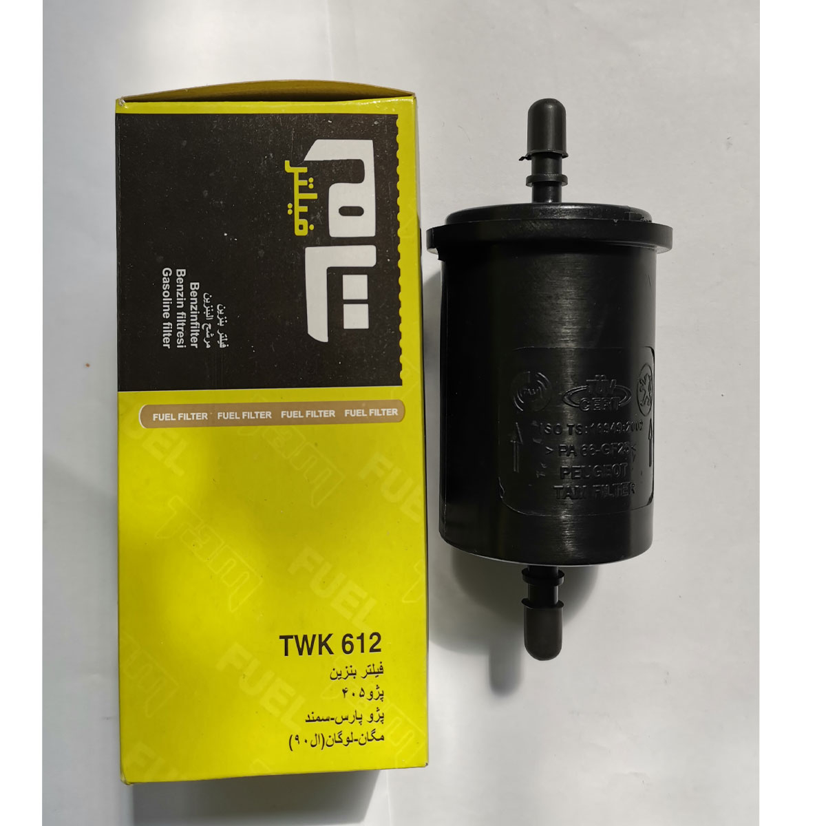 فیلتر روغن خودرو تام مدل TW 68/8 مناسب برای تیبا به همراه فیلتر هوا و فیلتر بنزین تام