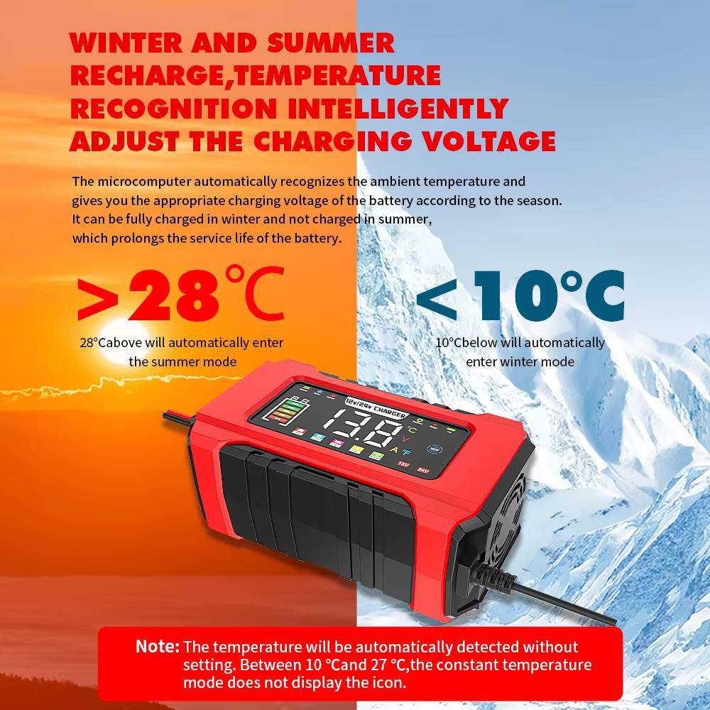 شارژر باتری خودرو مدل RJ-C121501A-RED